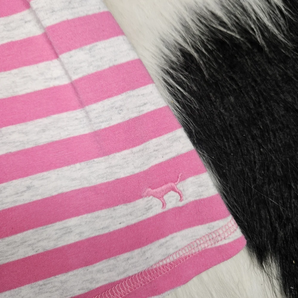 PINK Victoria's Secret Pink and White Striped Tank Top - Picture 2 of 3